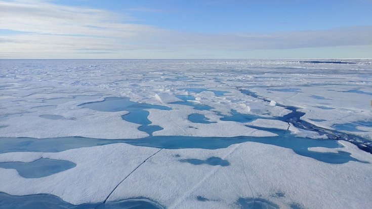 Eisschollen im Nordpolarmeer