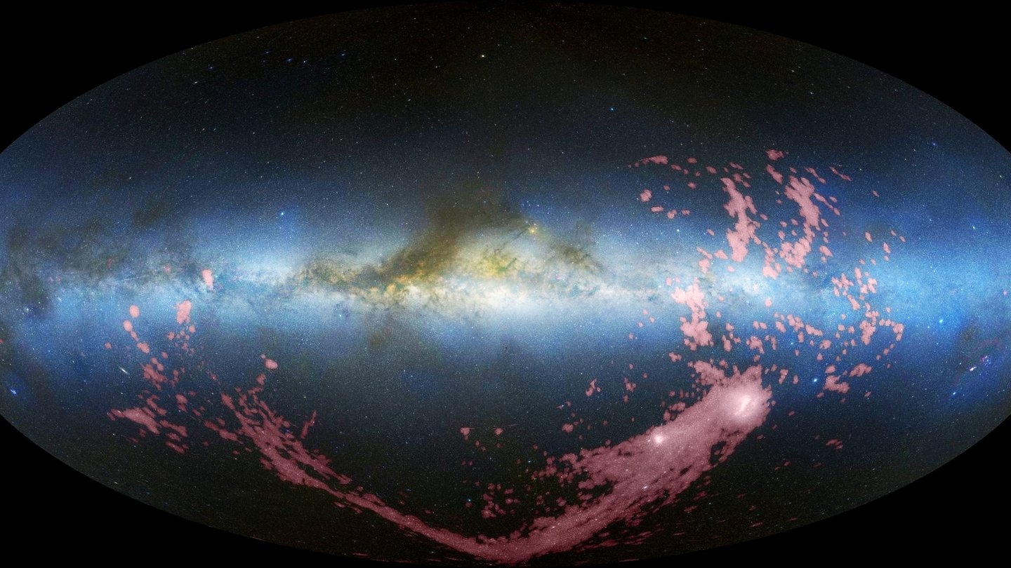 Welt Der Physik Milchstraße Hat Vier Spiralarme