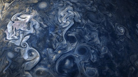 Wolken über Jupiters Nordhalbkugel