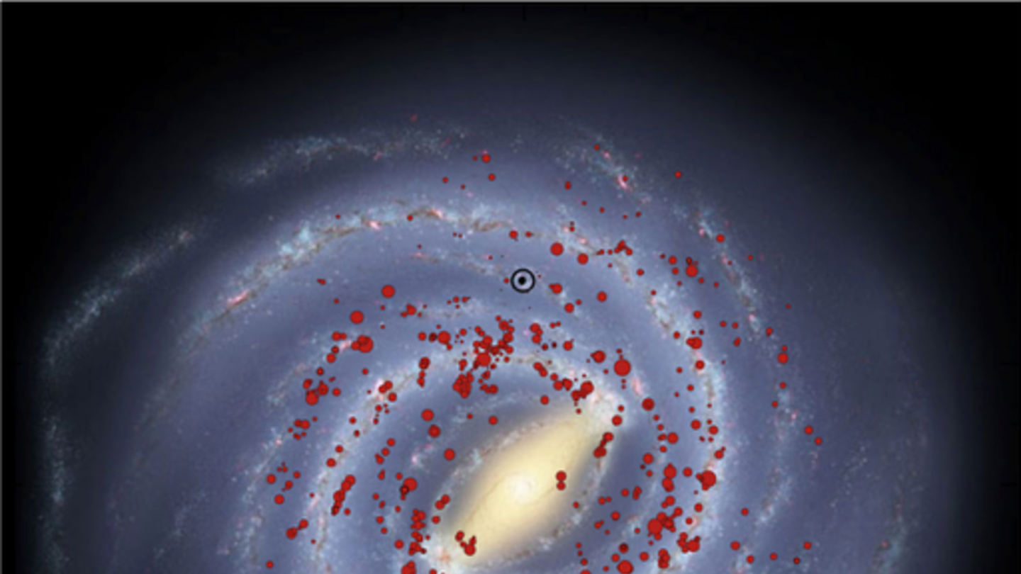Welt Der Physik Milchstraße Hat Vier Spiralarme