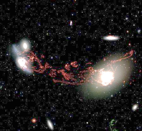 Welt Der Physik Galaxien Zusammenstöße Beenden Sternentstehung